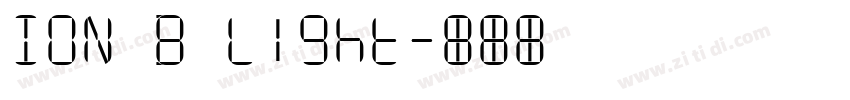 ION B Light字体转换